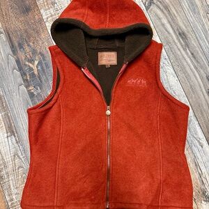 Cozy Red Fleece Vest for Kids